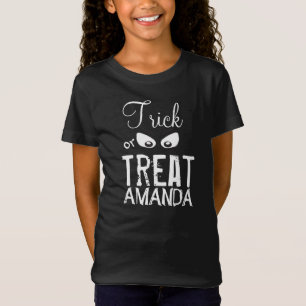 Camiseta Halloween Trick ou Treine Whimsical Ghost Eyes Boo