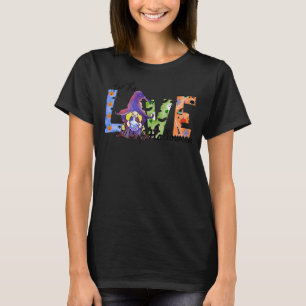 Camiseta Halloween Trick Treat Love Halloween Gnomo Pattern