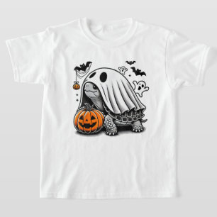 Camiseta Halloween Turtle Fantasma Pumpkin Terrapin Tortois