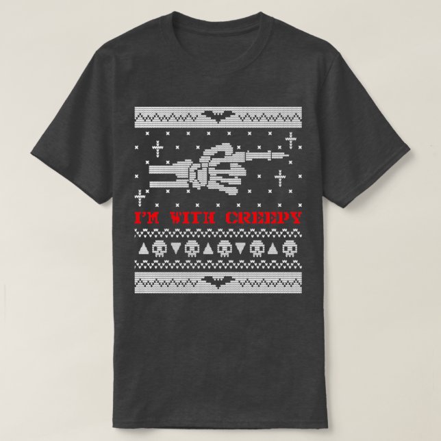 Camiseta Halloween Ugly Sweater2 (Frente do Design)