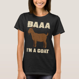 Camiseta Halloween Um Im Goat Funny Animal Costume Men Mulh