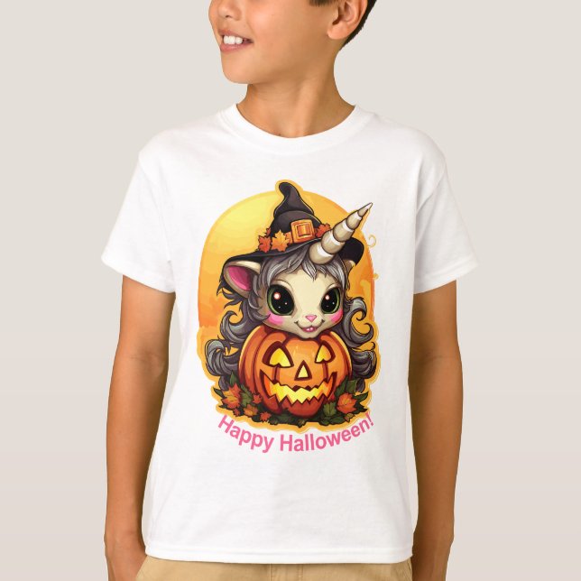 Camiseta Halloween Unicorn (Frente)