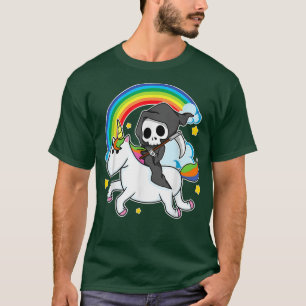 Camiseta Halloween Unicorn Costume Grim Reaper Anulador