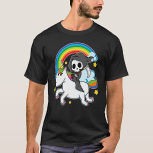 Camiseta Halloween Unicorn Costume Grim Reaper Anulador