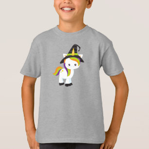 Camiseta Halloween Unicorn, Cute Unicorn, Witold Hat, Estre
