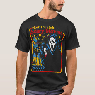 Camiseta Halloween Vamos Assistir Filmes Assustadores De Ho
