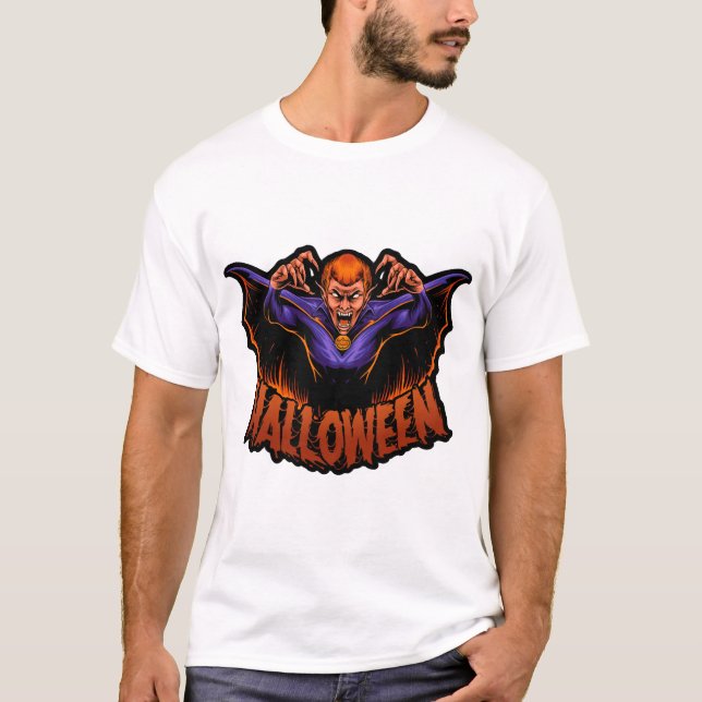camiseta halloween vampiro halloween (Frente)