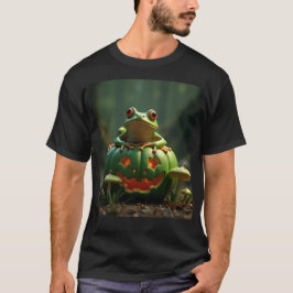 Camiseta Halloween verde e sapo