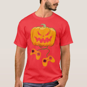 Camiseta HALLOWEEN VIDEO GAMER Pumpkin Jack O Lantern Boys