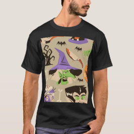 Camiseta Halloween Vintage Patterage T-Shirt