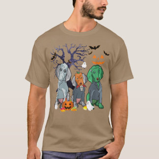 Camiseta Halloween Weimaraner Dog Wity Scary Halloween Cos