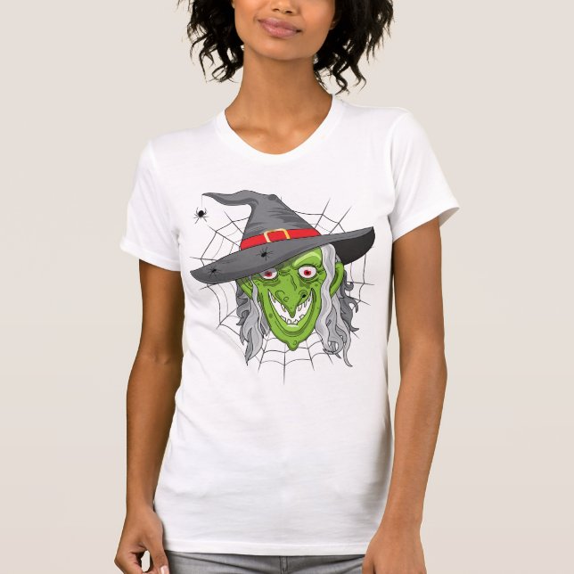 Camiseta Halloween Wicked Green Witch (Frente)