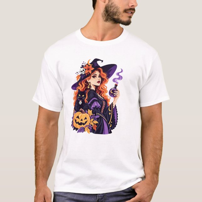 Camiseta Halloween witch (Frente)