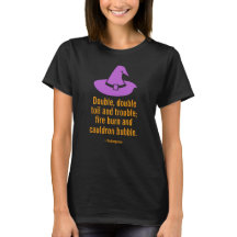 Halloween Witch Hat Engraçado T-Shirt