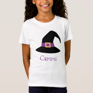 Camiseta Halloween Witch Hat Personalizou T-Shirt