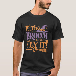 Camiseta Halloween Witch Lover Spooky Witchy Trick Broom Ou