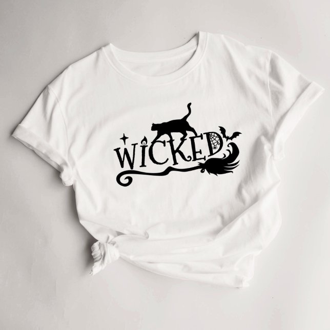 Camiseta Halloween Womens Witchy Wicked T Shirt (Criador carregado)