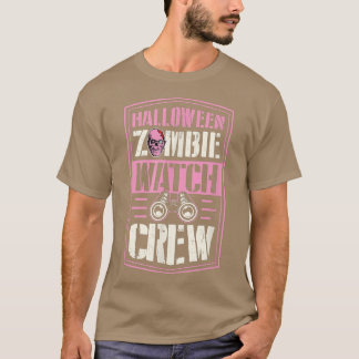 Camiseta Halloween Zombie Assista Tripulação Engraçado Corr