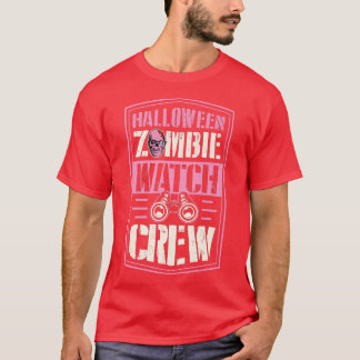 Camiseta Halloween Zombie Watch Crew Funny Matching Hallowe