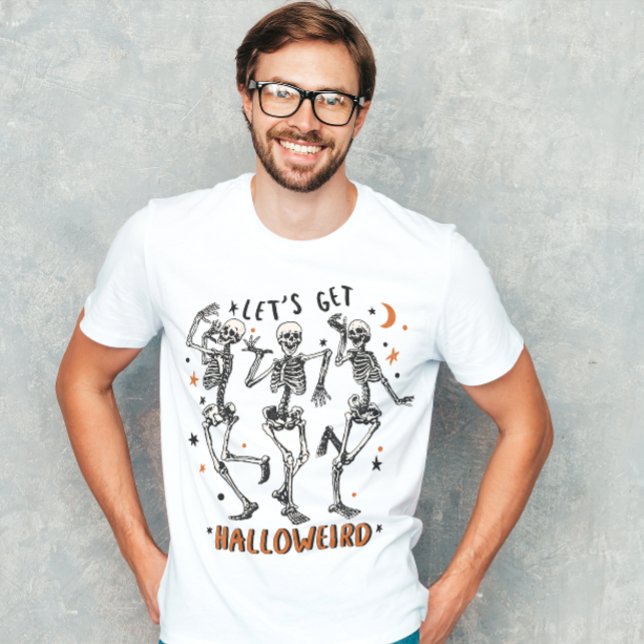 CAMISETA HALLOWEWEDES PEGAR ESQUELETOS MEIOS (Criador carregado)