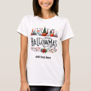Camiseta Hallowmas Shirts Halloween Natal Mashup