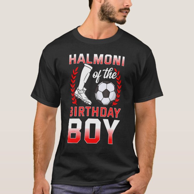 Camiseta Halmoni, Do Aniversário Do Jogador De Futebol Bday (Frente)