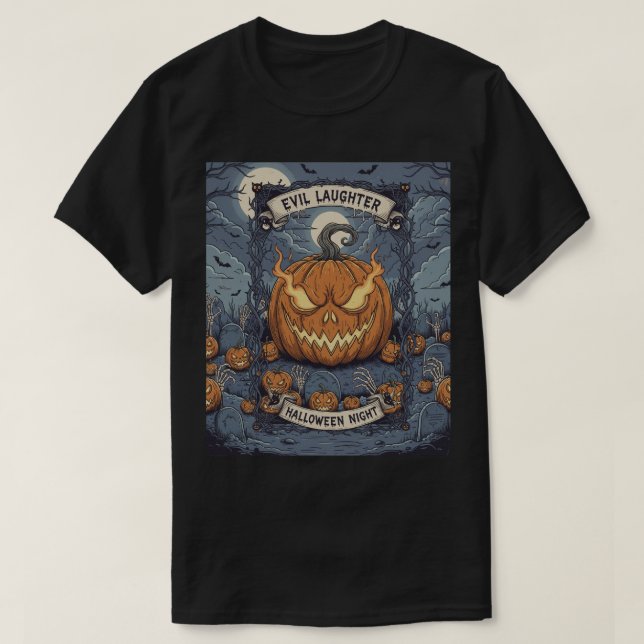 Camiseta Haloween Pumpkin (Frente do Design)