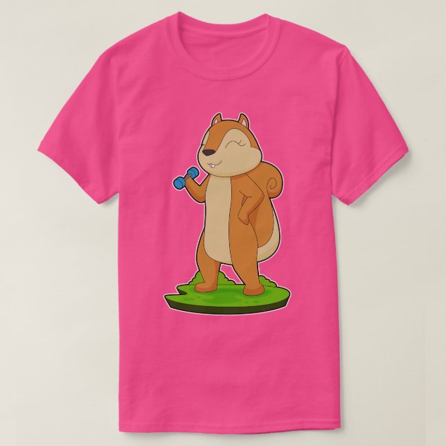 Camiseta Halter de condicionamento físico de esquilo (Frente do Design)