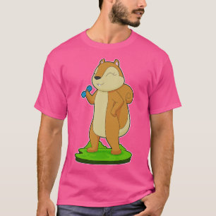 Camiseta Halter de condicionamento físico de esquilo