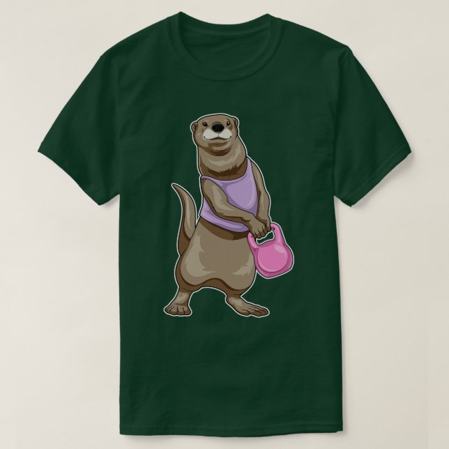 Camiseta Halteres Otter Fitness (Frente do Design)