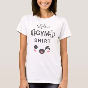 Camiseta Halteres Personalizados Cute Gym "Camiseta"