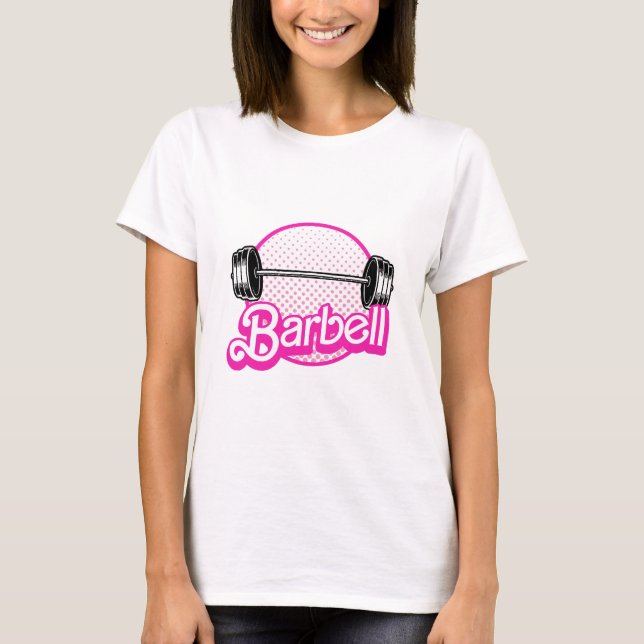 Camiseta Halteres - rosa (Frente)