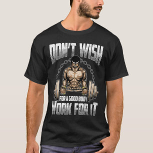 Camiseta Halterofilismo Barra de Levantamento de Peso e Tre