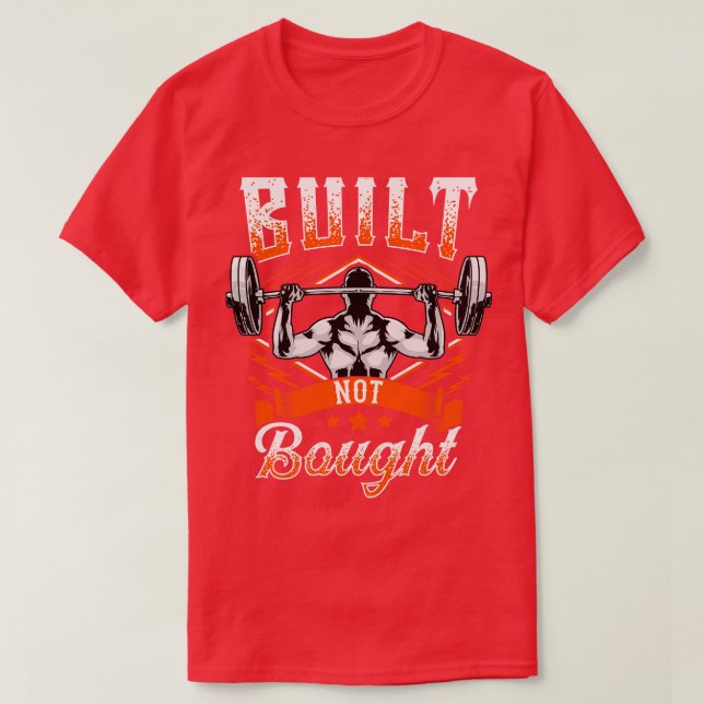 Camiseta Halterofilismo com Barra de Levantamento de Peso C (Frente do Design)