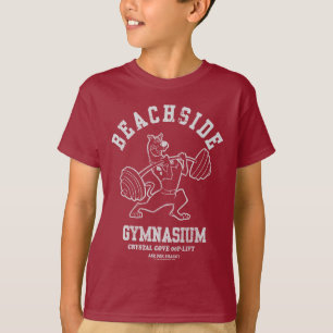 Camiseta "Halterofilismo do ginásio perto da praia" de