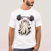 Halterofilismo Fantasma Funny Gym Fitness Hallowee