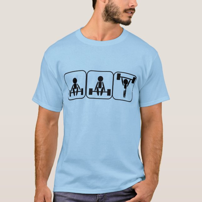 Camiseta Halterofilismo nos símbolos (Frente)