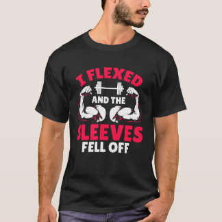 Camiseta Halterofilista I Flexionei e as Mangas Caíram do G