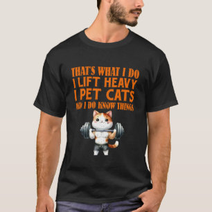 Camiseta Halterofilista O que eu FAÇO Levanto Pesado e Faço
