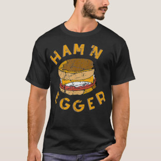 Camiseta Ham n Egger Funny 1980s Pro Luta Phrase