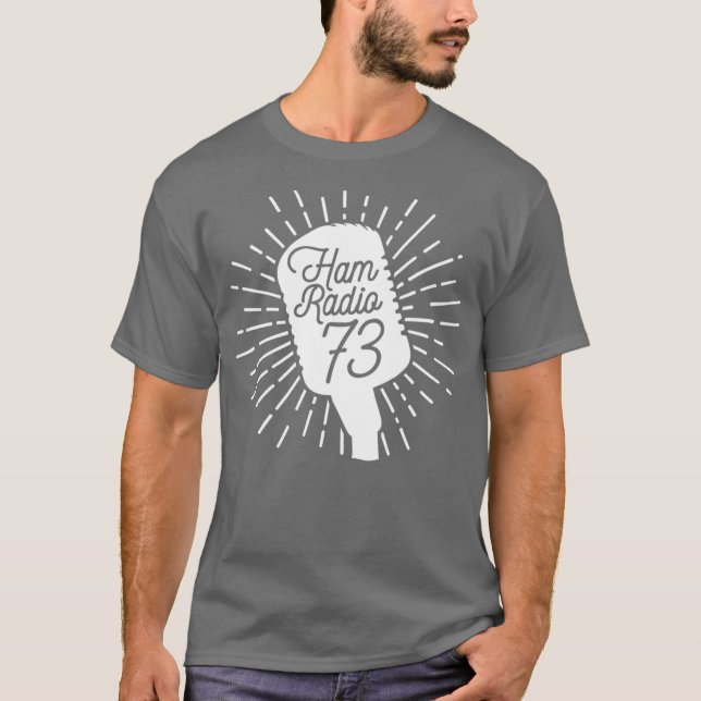 Camiseta Ham Radio 73 Burst (Frente)