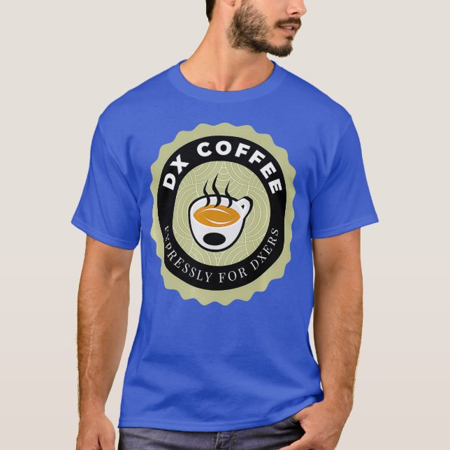 Camiseta Ham Radio Dx e Café Premium (Frente)