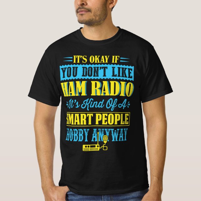 Camiseta Ham Radio Funny Cotes (Frente)