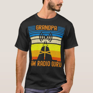 Camiseta Ham Radio Grandpa Guru Amateur Operador Vintage