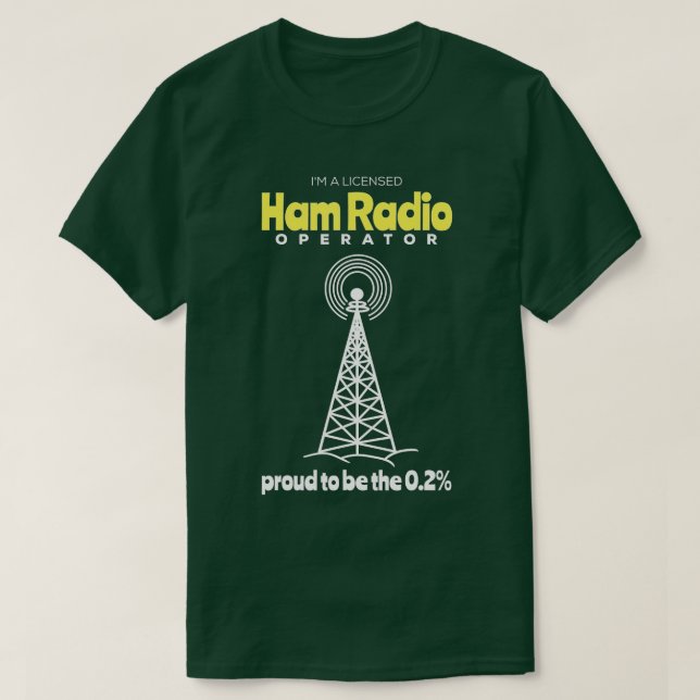 Camiseta Ham Radio Oferece Rádio Amador (Frente do Design)