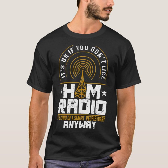 Camiseta Ham Radio Operator Radio Amateur Morse Hobby Code (Frente)