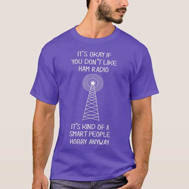Camiseta Ham Radio Operator Smart Pessoas Hobby Engraçado (Frente)