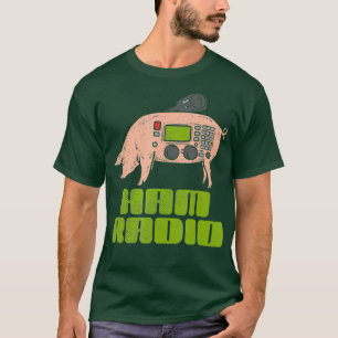 Camiseta Ham Radio Pig - Operador de Rádio Amador
