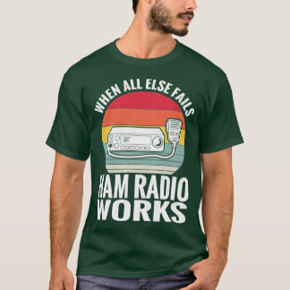 Camiseta Ham Radio Works Vintage Amateur Radio Operador