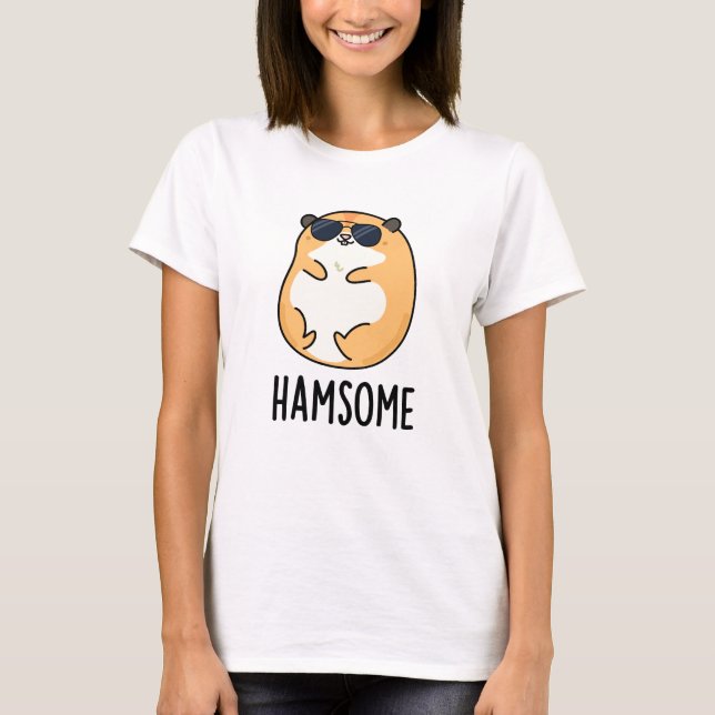 Camiseta Ham, um Engraçado Belo Hamster (Frente)